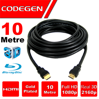 CODEGEN 10metre CPS100 HDMI Kablo 3D Gold 1.4v 2K