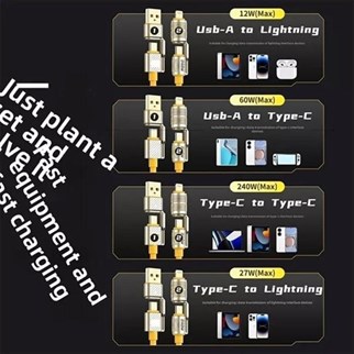 CODEGEN CDG-CNV88 Lightning 1.5 metre Şarj ve Data Kablosu 240W