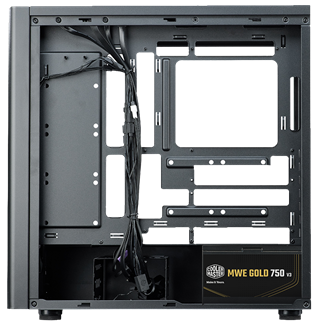 COOLERMASTER 750w 80+ Gold Elite 502 TG E502-KGNN75-S00 Gaming Mid-Tower PC Kasası