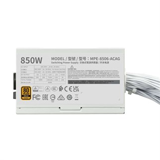 COOLERMASTER 850W 80+ GOLD MWE V3 MPE-8506-ACAG-GEU PCIE 5.0 Tam Modüler Power Supply Beyaz