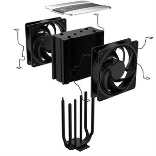 COOLERMASTER V4 ALPHA 3DHP MAZ-T2HP-217PK-R1 AM5-1851P HAVA SOĞUTMALI DUAL İŞLEMCİ FANI