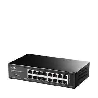 CUDY 16port Gigabit Yönetilemez Switch Metal Kasa GS1016