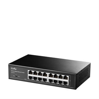 CUDY 16port Gigabit Yönetilemez Switch Metal Kasa GS1016