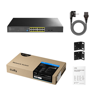 CUDY 16port PoE 200w 2-SFP Gigabit Watchdog Switch GS1020PS2