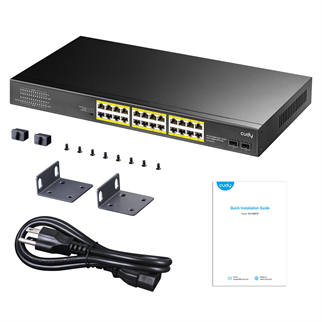 CUDY 24port PoE 300w 2-Uplink Gigabit Yönetilemez Switch GS1028PS2