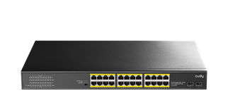 CUDY 24port PoE 300w 2-Uplink Gigabit Yönetilemez Switch GS1028PS2