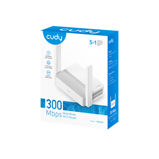 CUDY WR300 4 Port 10/100Mbps 300mbps 2 Anten Masaüstü Wi-Fi Router