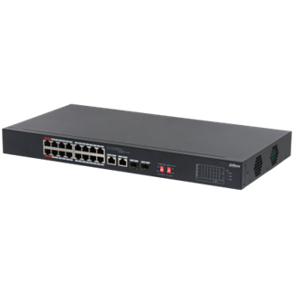 DAHUA 16port PoE 135w 2-SFP 2-Uplink Yönetilemez Switch S3218-16ET-135