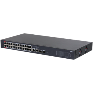 DAHUA 24port PoE 375w 2-SFP Gigabit Combo Cloud Yönetilebilir Switch CS4226-24ET-375