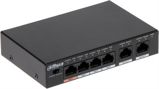 DAHUA 4port PoE 60w 2-Uplink 10/100 Yönetilemez Switch DH-PFS3006-4ET-60