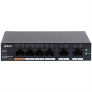 DAHUA 4port PoE 65w 2-Uplink 10/100 Cloud Yönetilebilir Switch CS4006-4ET-60