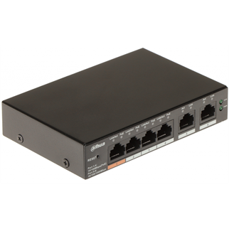 DAHUA CS4006-4ET-60, 4 Port, Megabit, PoE 60W, 2 Port Uplink, Cloud Yönetilebilir, Switch