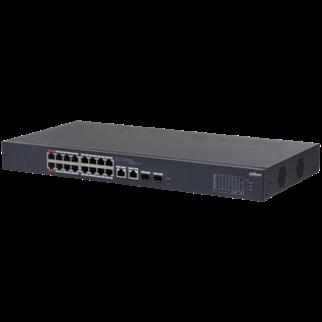 DAHUA CS4218-16ET-240 16 PORT 16XFE-2XGE-2XGE/SFP YÖNETİLEBİLİR 240W POE SWİTCH