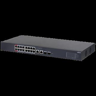 DAHUA CS4220-16GT-135 16 PORT 16XGE-2XGE-2XGE/SFP YÖNETİLEBİLİR GİGABİT 135W POE SWİTCH
