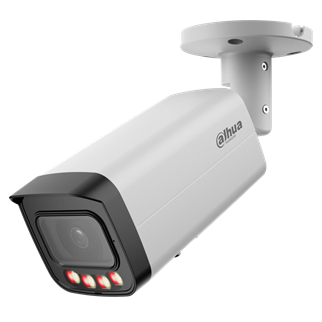 DAHUA IPC-HFW21249T-AS-IL  12Mpix, 3,6mm Lens,SD Kart, Smart Dual Light, H265+, 30Mt Gece Görüşü, IP67, Dahili Mikrofon, PoE Bullet IP Kamera (Beyaz)
