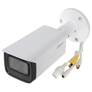 DAHUA IPC-HFW2241T-ZAS-27135, 2Mpix, 2,7-13,5mm Motorize Lens, H265+, 60Mt Gece Görüşü, Dahili Mikrofon, Starlight, IP67,  PoE Bullet IP Kamera