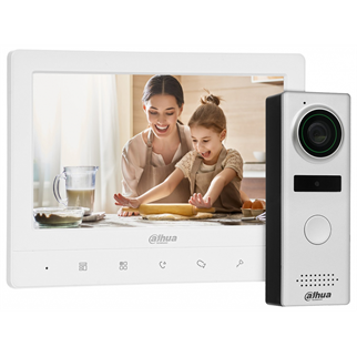 DAHUA KTA02, Analog Villa Tipi Görüntülü  İnterkom Kit, 7 inç TFT Ekran, 1,3Mp Kamera, Analog Villa Kit