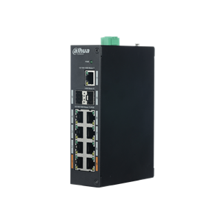 DAHUA PFS3211-8GT-120, 8 Port, Gigabit, PoE 120W, 1 Port GigaBit Uplink, 2 Port GigaBit SFP,  Yönetilemez, Rack Mount Switch
