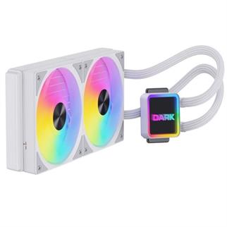 DARK 240mm FREEZER W247W DKCCW247W RGB Sıvı Soğutmalı AM5-1700p İşlemci Fanı Beyaz