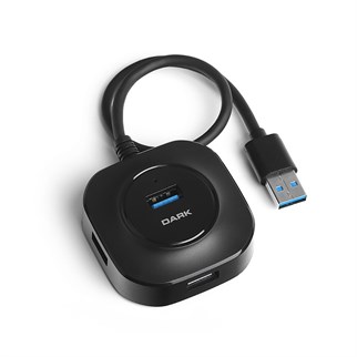 DARK Connect Master X4 DK-AC-USB345 4port USB 3.0 Siyah USB Çoklayıcı Hub