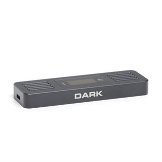 DARK DK-AC-DSEM6 USB3.2 Gen2 Type-C - M.2 NVMe & SATA NGFF SSD LED Dokunmatik Ekranlı Disk Kutusu