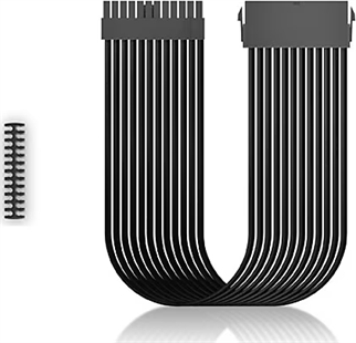 DEEPCOOL EC300-24P-BK 24-Pin ATX Örgülü Güç Kaynağı Uzatma Kablosu (Siyah)