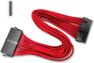 DEEPCOOL EC300-24P-RD 24 Pin ATX Kırmızı Güç Kaynağı Uzatma Kablosu 30cm