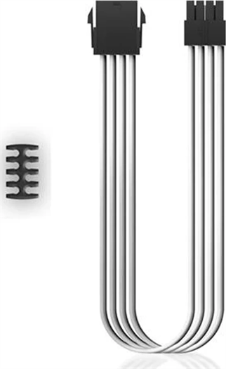 DEEPCOOL EC300-CPU8P-WH 8-Pin (4+4) CPU Örgülü Uzatma Kablosu (Beyaz)