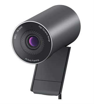 DELL Pro Webcam WB5023 722-BBBU 2K QHD Sony STARVIS Sensörlü Dahili Mikrofonlu Silindir Tasarım Profesyonel Web Kamerası