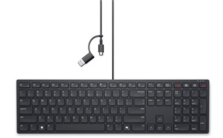 DELL Q TR KB525C PRO 580-BBSW Sessiz Kablolu TypeC Klavye