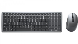 DELL Q TR KM7120W 580-AIWJ Çoklu Cihaz Kablosuz Titanyum Gri Klavye Mouse Set