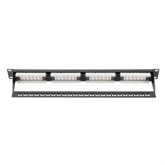 DIGITUS DN-91624U-CR 8P8C,LSA,ALTIN KONTAK 24 PORT CAT6 DOLU 1U ZIRHSIZ PATCH PANEL