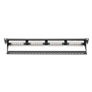 DIGITUS DN-91624U-CR 8P8C,LSA,ALTIN KONTAK 24 PORT CAT6 DOLU 1U ZIRHSIZ PATCH PANEL