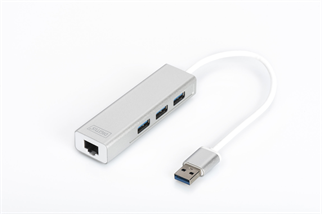 DIGITUS Gigabit USB 3.0 Ethernet Çoklayıcı Hub (DA-70250-1)