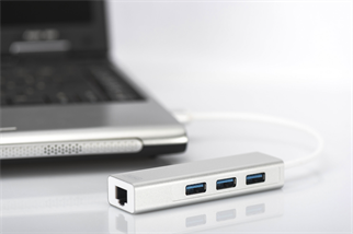 DIGITUS Gigabit USB 3.0 Ethernet Çoklayıcı Hub (DA-70250-1)