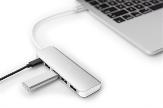 DIGITUS USB-C 4Port USB Çoklayıcı Hub (DA-70242-1)
