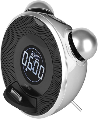 EDIFIER Image Series IF230B Tick-Tock Dock 9W FM Radyo, iPod, Hoparlör Siyah, BLUETOOTH