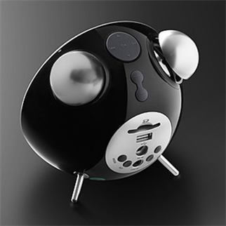 EDIFIER Image Series MF240BTBTick-Tock Dock 8W Rms Çalar Saatli FM Radyo / SD Kart Girişli Hoparlör Siyah, BLUETOOTH