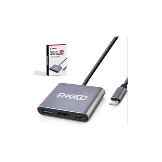 ENKADO EKD-TP43, Type-C To HDMI+PD+USB 3.0 Çevirici