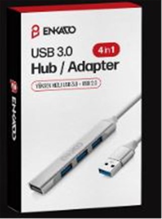 ENKADO EKD-UH60 USB 3.0 TO 4in1 , 1 PORT USB 3.0+3PORT USB 2.0 HUP ADAPTÖR