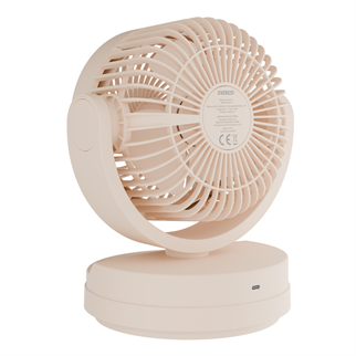EVEREST EFN-509, KREM, 3 Kademeli Hız, 17,5cm 3 Kanat Pervane ve Çerçeve, Masaüstü, USB Vantilatör