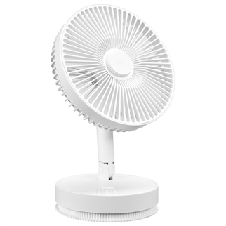 EVEREST EFN-600, BEYAZ, 4 Kademeli Hız, Masaüstü Kullanım, Taşınabilir, Dahili 2000mAh Bataryalı, USB Şarj Girişli, Kumandalı, Vantilatör