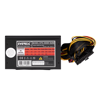 EVEREST EPS-4900B, 350W Peak, 12cm Fan, ATX, Power Supply (PSU) Box