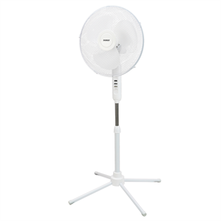 EVEREST FAN10, BEYAZ, EcoWind, 3 Kademeli Hız, 40cm 3 Kanat Pervane ve Çerçeve, 45W, Otomatik Salınım, Yükseklik Ayarlı Vantilatör
