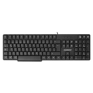 EVEREST KB-517U, USB Kablolu, Türkçe Q,  Standart Klavye (Siyah)