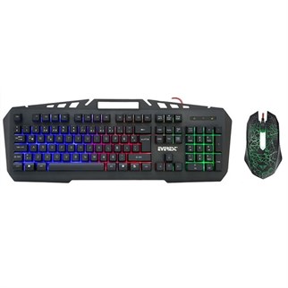 EVEREST KMX-99 Kablolu USB Q Trk Siyah Gaming Klavye - Mouse Set
