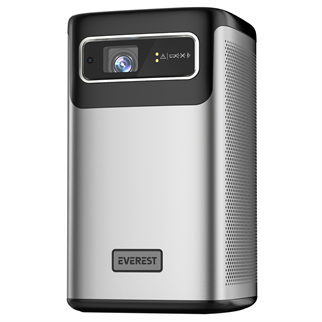 EVEREST PJ-DLP21, 180 LED Lümen, 4K Destekli, 1xType-C, 1xHDMI, 1xUSB, WiFi, Bluetooth, 30.000 Saat Led Ömrü, 2x5W Speaker, 8000mAh Batarya, Taşınabilir, Android 9.0, 4K Projeksiyon Cihazı