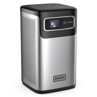 EVEREST PJ-DLP21, 180 LED Lümen, 4K Destekli, 1xType-C, 1xHDMI, 1xUSB, WiFi, Bluetooth, 30.000 Saat Led Ömrü, 2x5W Speaker, 8000mAh Batarya, Taşınabilir, Android 9.0, 4K Projeksiyon Cihazı