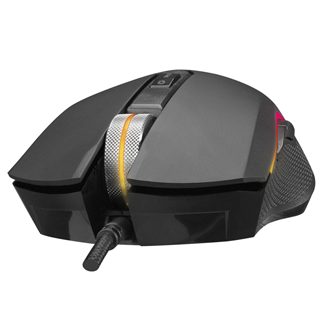 EVEREST SM-F09, TITANIO, RGB Aydınlatma, USB Kablolu, Programlanabilir 6 Tuşlu, Gaming Mouse, 7.200 DPI, Siyah