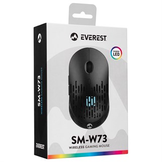 EVEREST SM-W73 Kablosuz + Bluetooth Siyah Mouse